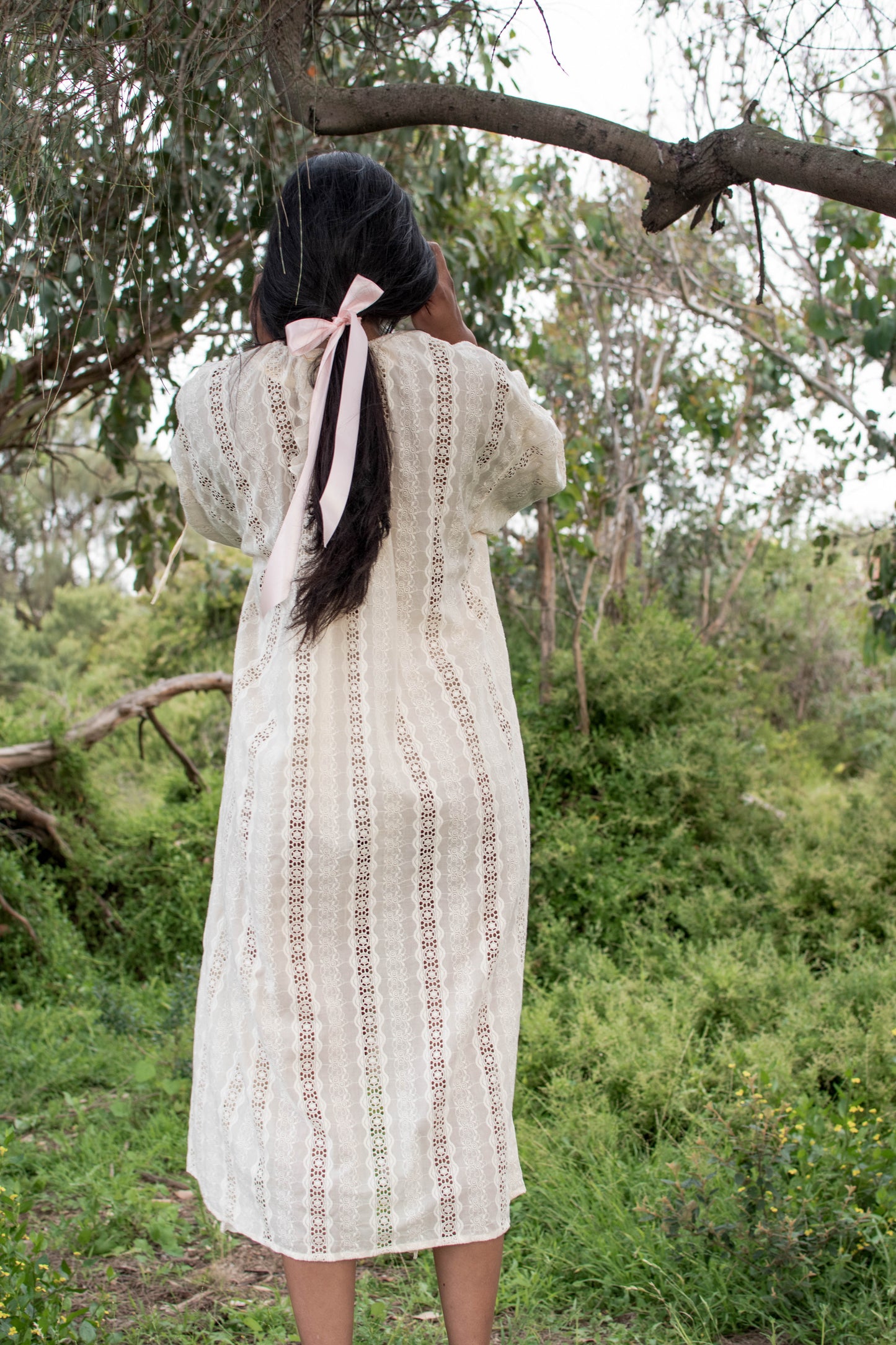Broderie Anglaise Dress Cream