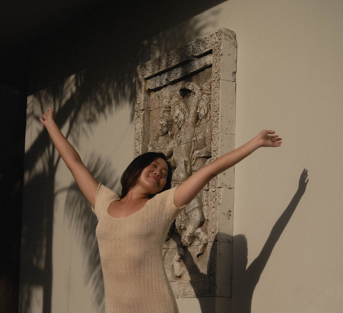 Cream Knit Dress (SAMPLE SALE)