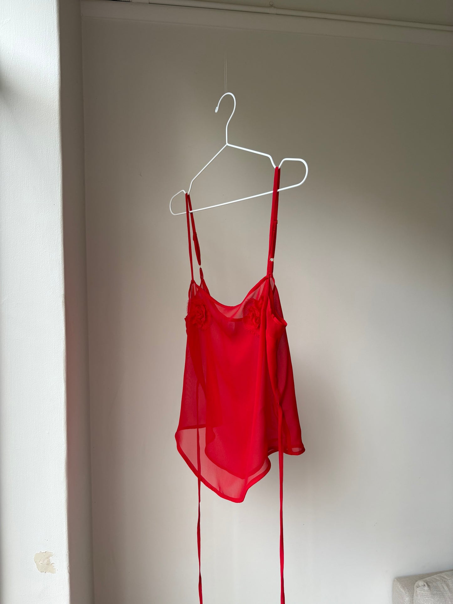 Silk Top Red Rose
